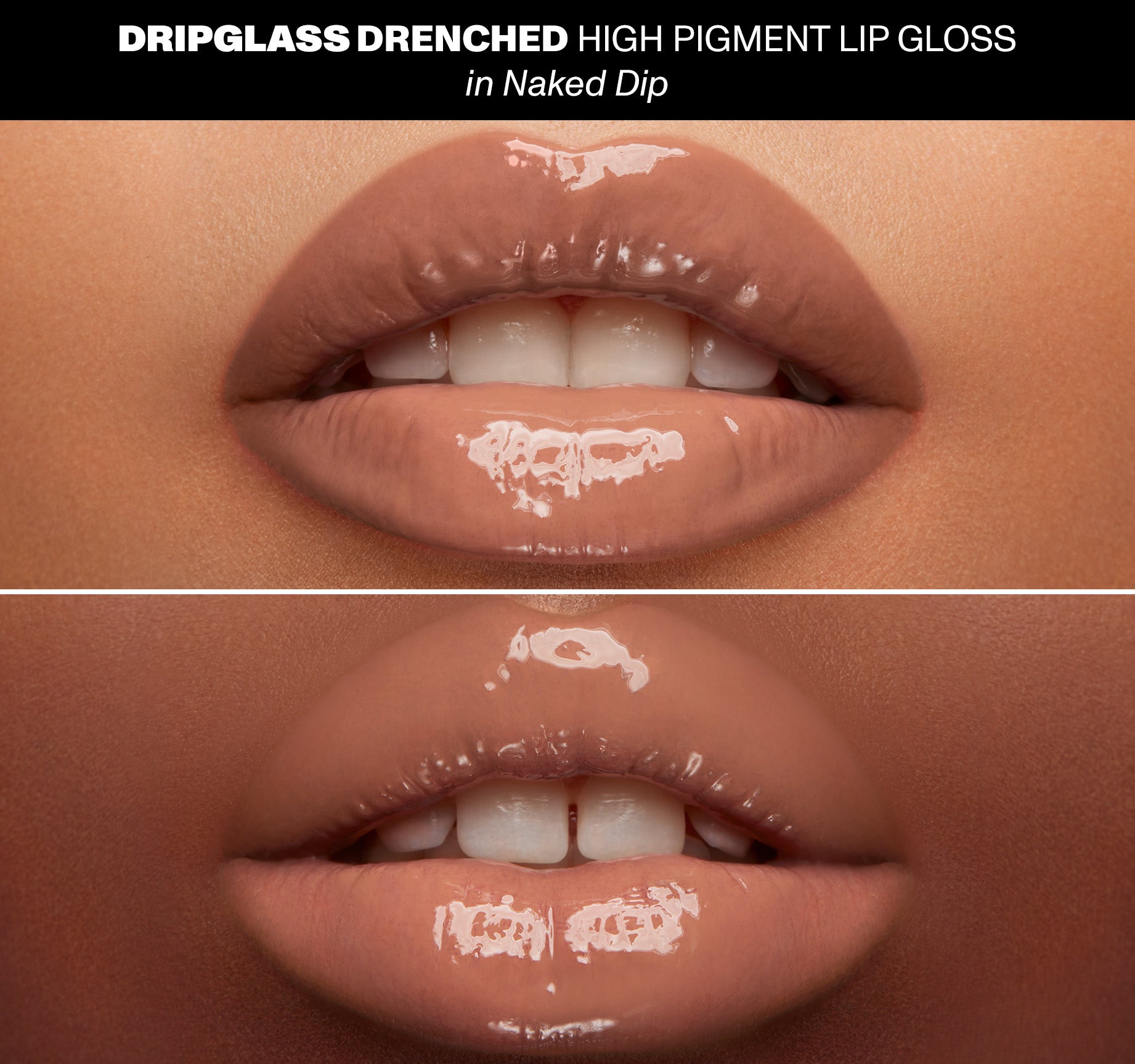 Dripglass Drenched High Pigment Lip Gloss - Naked Dip - Image 4